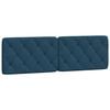 vidaXL Hoofdbordkussen 160 cm fluweel blauw
