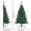 vidaXL Kunstmatig Voorverlicht Kerstboom met 150 LED Groen 150 cm PVC