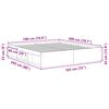 vidaXL Bedframe bruin eikenkleur 180x200 cm Super King Size