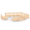 vidaXL 11-delige Loungeset massief grenenhout