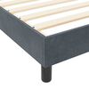 vidaXL Boxspringbed met hoofdeinde Donkergrijs 180 x 200 cm Fluweel