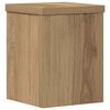vidaXL Plantenstandaards 2 st 15x15x20 cm hout artisanaal eiken