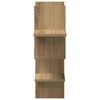vidaXL Wandschap 124,5x18x60,5 cm bewerkt hout artisanaal eikenkleurig