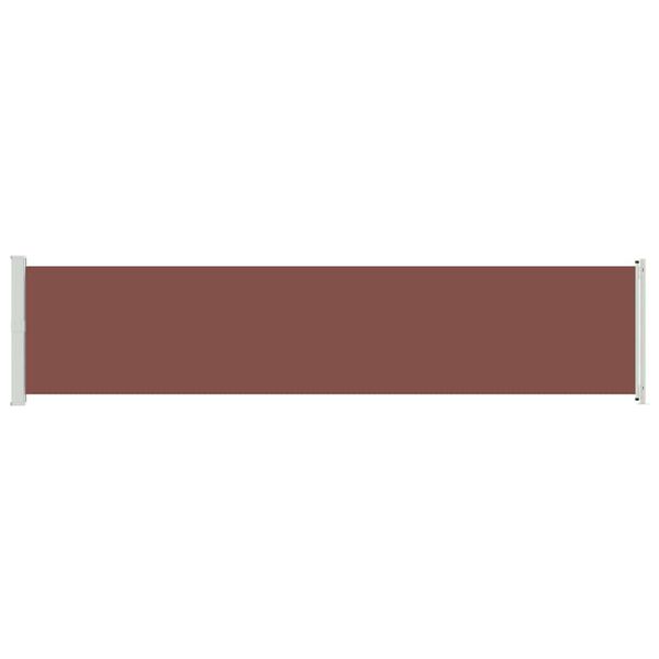 vidaXL Tuinscherm uittrekbaar 140x600 cm bruin