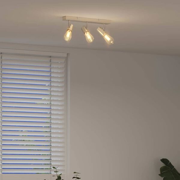 vidaXL Plafondspot Borstelkoper 38 x 6.5 x 11.5 cm Staal