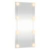vidaXL Wandspiegel met LED's rechthoekig 30x60 cm glas