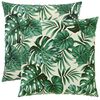 vidaXL Kussensloop 2 pcs HEERLEN Bladpatroon 65 x 65 cm Polyester