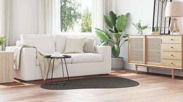 vidaXL Tapijt HUARTE Antraciet 120 x 170 cm Polyester