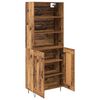 vidaXL Hoge kast 2 pcs Oudhout Bewerkt hout