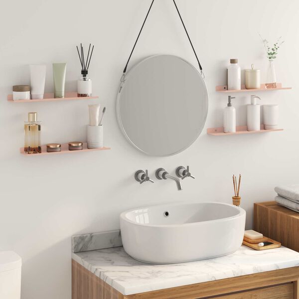 vidaXL Drijvende plank 4 pcs Roze 40 x 8,5 x 2,5 cm Staal