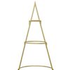 vidaXL Metalen kerstboom met standaard Goud 150 cm Poedergecoat staal