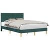 vidaXL Bedframe met hoofdeinde Donkergrijs 137 x 190 cm Stof