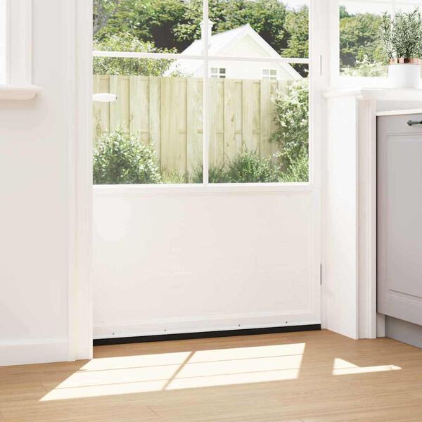 vidaXL Schroefbare Deurborstelafsluitingen 2 pcs Wit 100 cm