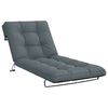 vidaXL Ligstoel Kussen VIANEN 100% Polyester Blauw 200 x 70 x 8 cm