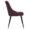 vidaXL Eetkamerstoelen 2 st stof paars