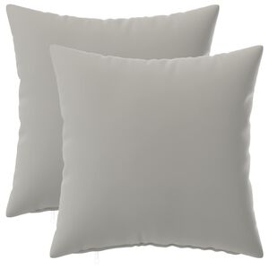 vidaXL Kussensloop 2 pcs HEERLEN Grijs 30 x 30 cm Polyester