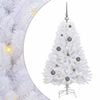 vidaXL Kunstkerstboom Wit 68 x 68 x 120 cm PVC en Metaal