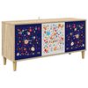 vidaXL Tv-meubel MAINZ 102 x 33 x 50 cm Sonoma Bewerkt hout