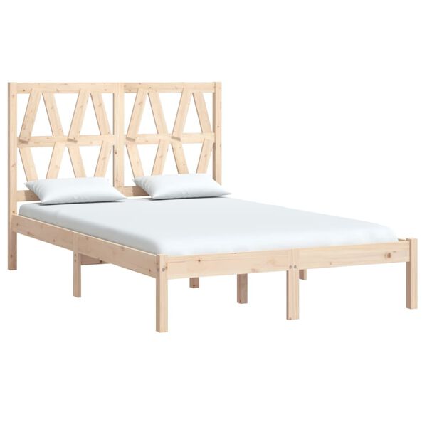 vidaXL Bedframe massief grenenhout 140x200 cm