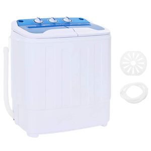 vidaXL Mini wasmachine met dubbele trommel 5,6 kg