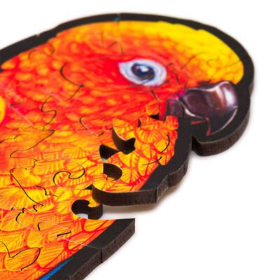 UNIDRAGON Puzzel Playful Parrots 193 stukjes medium 44x25 cm hout