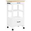 vidaXL Keukentrolley MONZA 48x40x88,5 cm massief grenenhout
