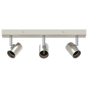vidaXL Plafondspot met schijnwerpers Nikkel 38 x 6,5 x 11,5 cm Metaal