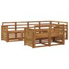 vidaXL Hoekbank Set 6 pcs Naturel Massief Acaciahout
