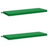 vidaXL Bank Kussens SOEST 2 st 100% Polyester Groen 110 x 40 x 5 cm