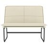vidaXL Bankje 100x75x76 cm kunstleer crèmekleurig