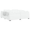 vidaXL Bedframe Wit 200 x 200 cm Stof
