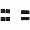vidaXL Wandgemonteerde TV-kast 8 pcs Zwart eiken 30,5 x 30 x 30 cm