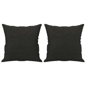 vidaXL Sierkussens 2 st 40x40 cm stof zwart