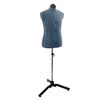 vidaXL Verstelbare Kleedvorm Man Blauw 37.5-45.5 inch Stof