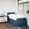 vidaXL Boxspring met matras fluweel blauw 80x200 cm
