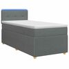 vidaXL Boxspringbed met matras Donkergrijs 80 x 200 cm Stof