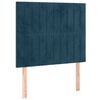 vidaXL Bedframe zonder matras 80x200 cm fluweel donkerblauw