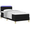 vidaXL LED Box Spring Bed met matras met LED Zwart 80 x 200 cm Stof