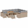 vidaXL Tuin Sofa Set 12 st Beige poly rattan