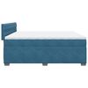 vidaXL Boxspring met matras fluweel blauw 200x200 cm