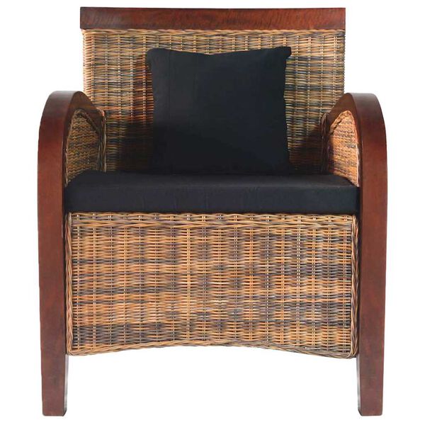 vidaXL Fauteuil handgeweven rattan