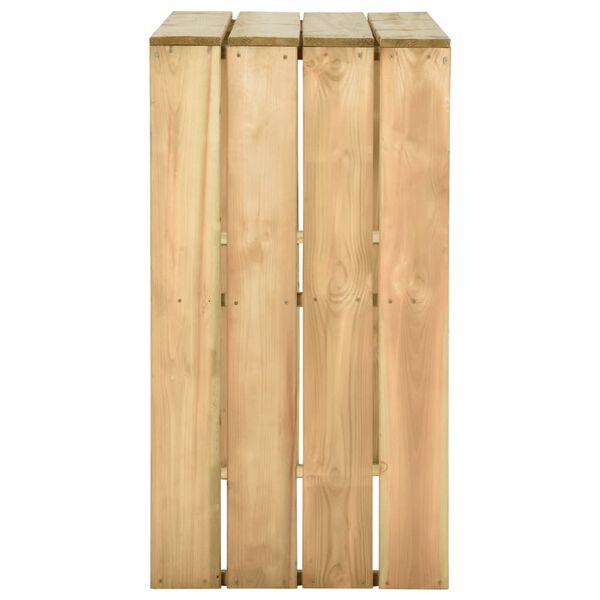 vidaXL Bartafel 100x60x110 cm ge&iuml;mpregneerd grenenhout