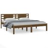 vidaXL Bedframe massief grenenhout honingbruin 200x200 cm