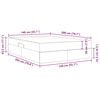 vidaXL Opbergbed met matras met matras Cr&egrave;me 140 x 200 cm Polyester