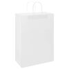 vidaXL Papieren zakken 250 st met hengsels 32x17x44 cm wit