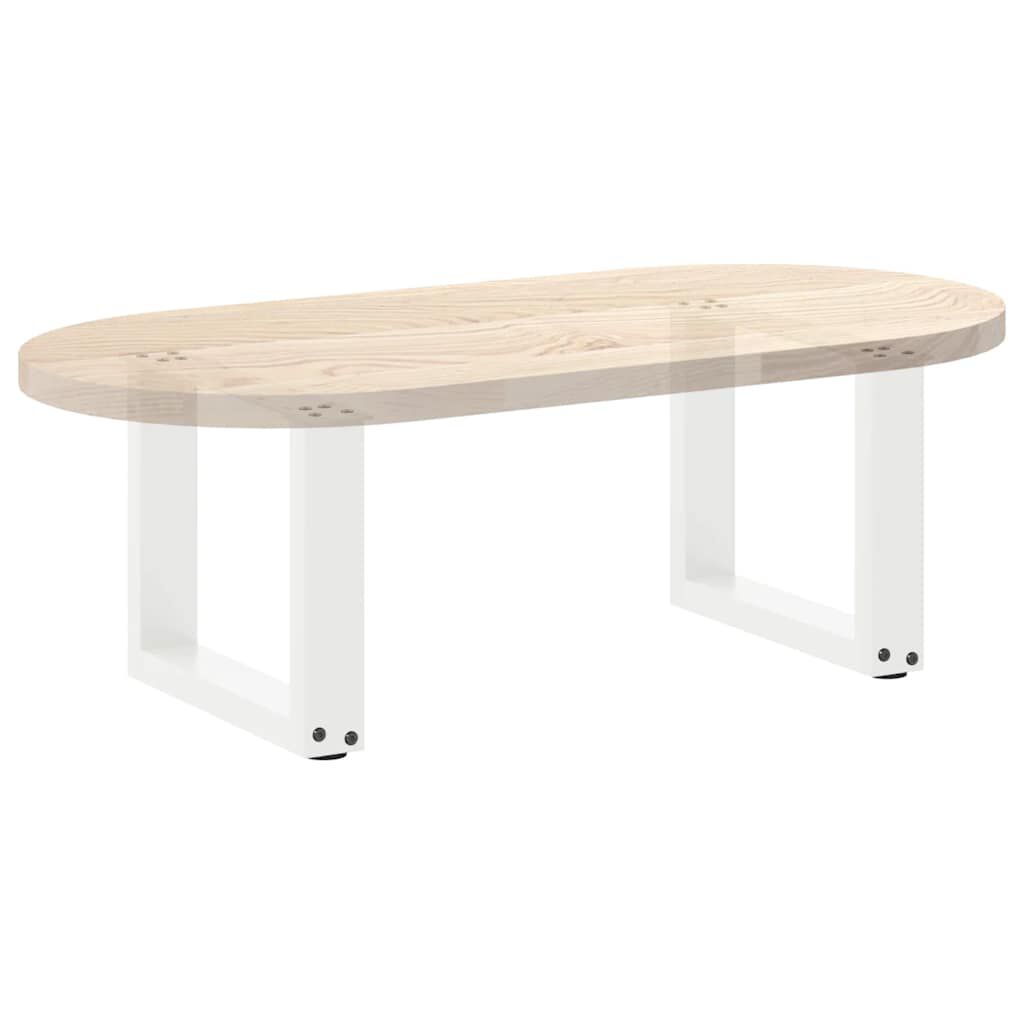 vidaXL Salontafelpoten 2 st U-vormig 40x(30-31) cm staal wit