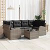 vidaXL Tuin Sofa Set Grijs 55 x 55 x 37 cm poly rattan