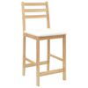 vidaXL Eettafelstoelen 2 pcs Naturel 40 x 47,5 x 99,5 cm