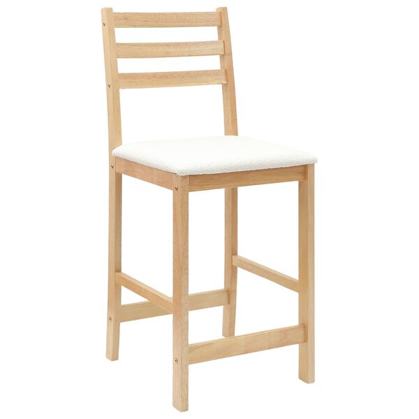 vidaXL Eettafelstoelen 2 pcs Naturel 40 x 47,5 x 99,5 cm