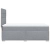 vidaXL Boxspring met matras stof lichtgrijs 90x190 cm